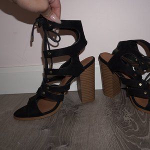 Black Heel Sandals WMS 8